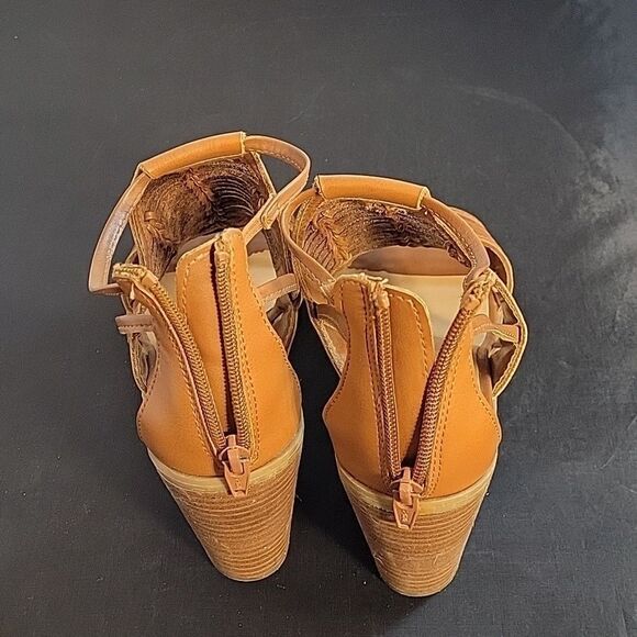 MERONA PEEP TOE CUTOUT WOMEN"S WEDGE STYLE SANDAL - Picture 14 of 14